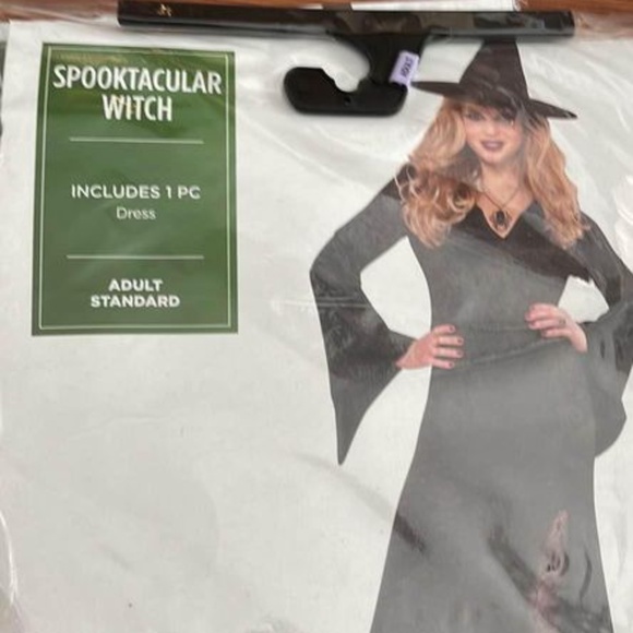 BRAND NEW women witch dress one size standard up to size 8 (dress only) - Picture 2 of 3